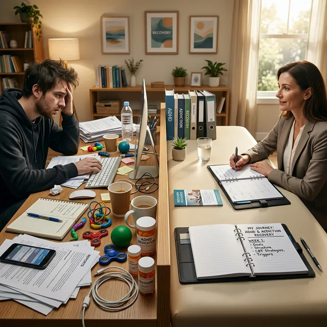 A focused therapeutic environment for ADHD and addiction treatment