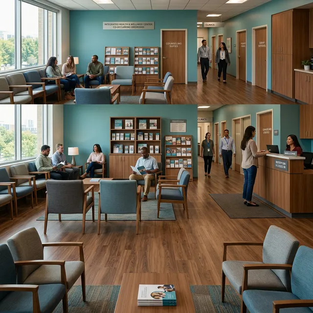 An integrated treatment facility for co-occurring mental health and substance use disorders