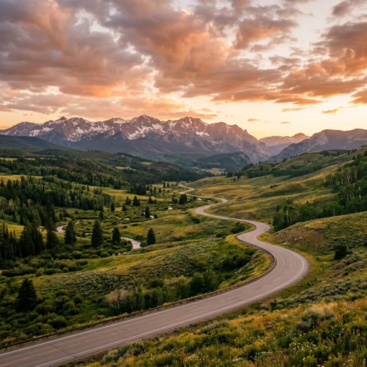 Scenic American landscape representing the journey to recovery