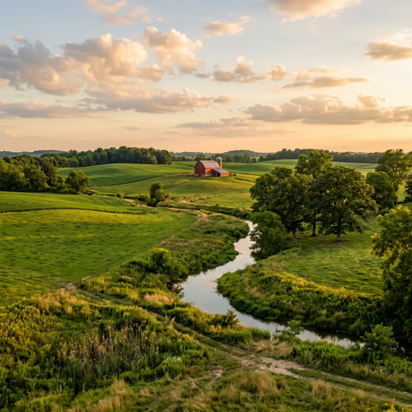 Scenic landscape representing Indiana