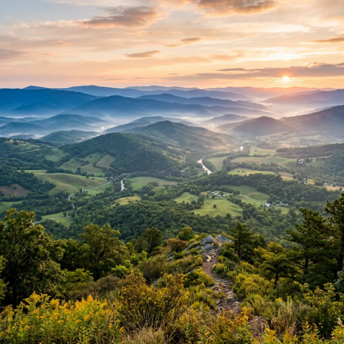 Scenic landscape representing Virginia