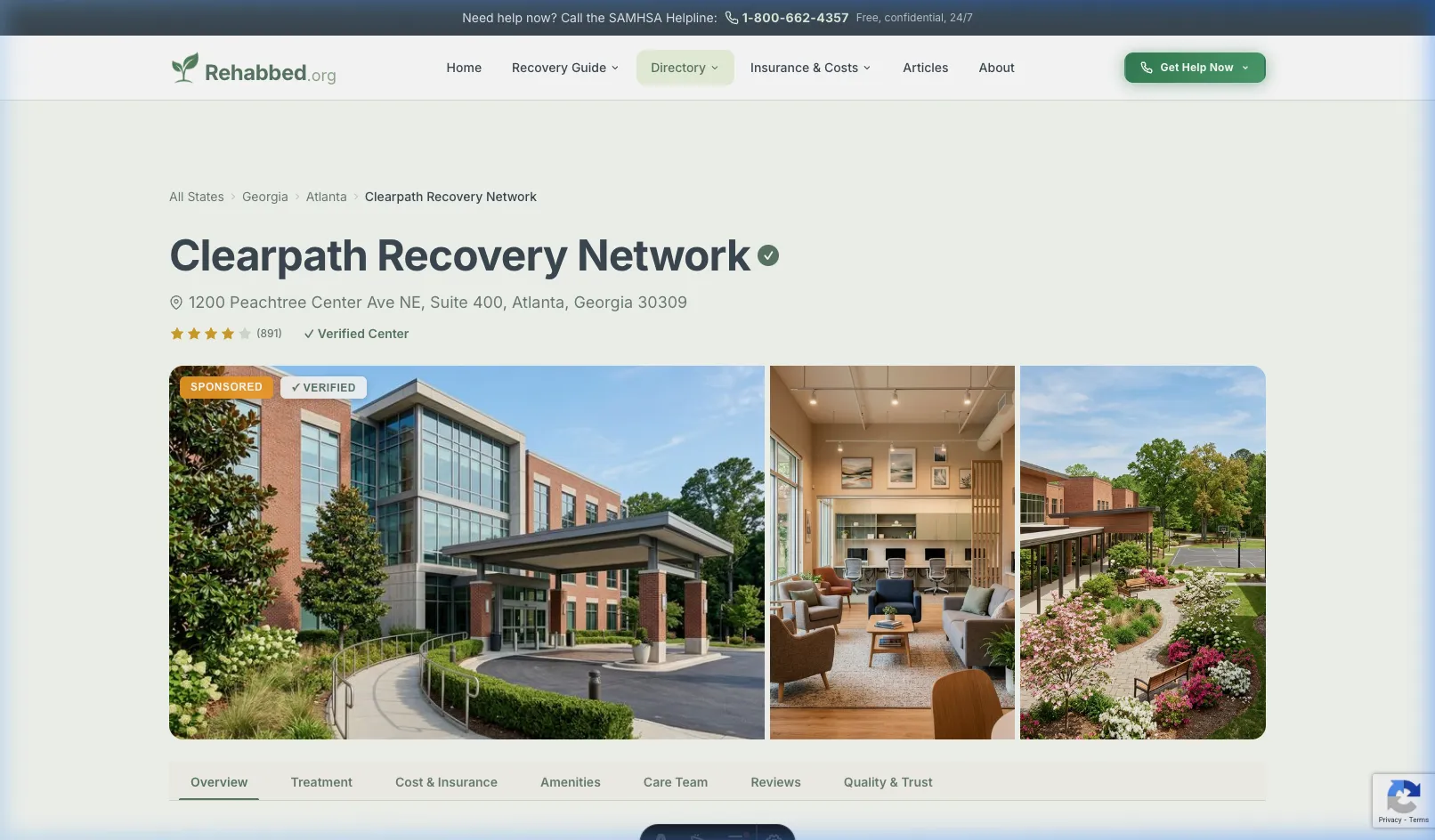 Premium listing photo gallery and hero section